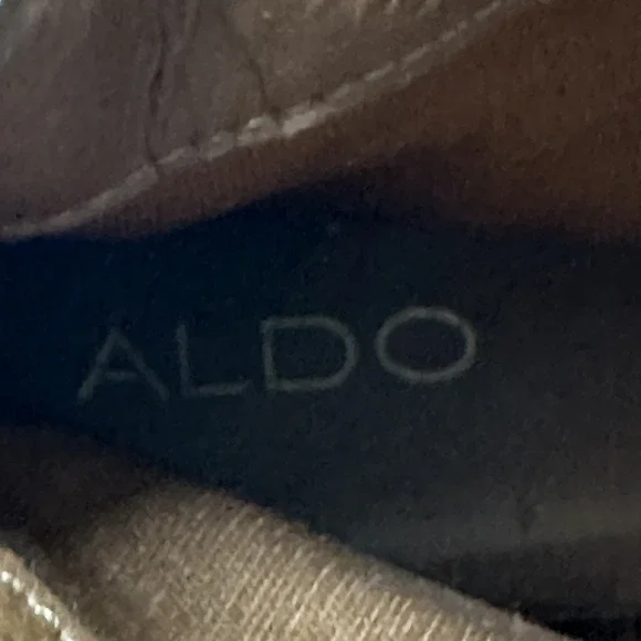 ALDO Brown Round Toe Side Zip Ankle Boots Women's Size 10 - Picture 12 of 15